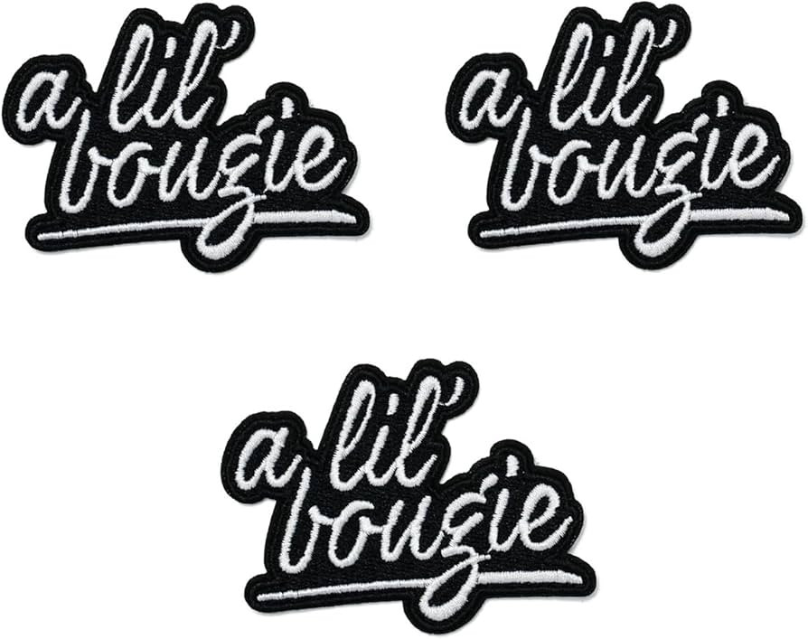 A Lil' Bougie Sew on or Iron on Embroidery Patches(3 pcs). | Amazon (US)