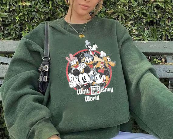 Vintage Disneyworld Sweatshirt Retro Mickey Sweatshirt | Etsy | Etsy (US)