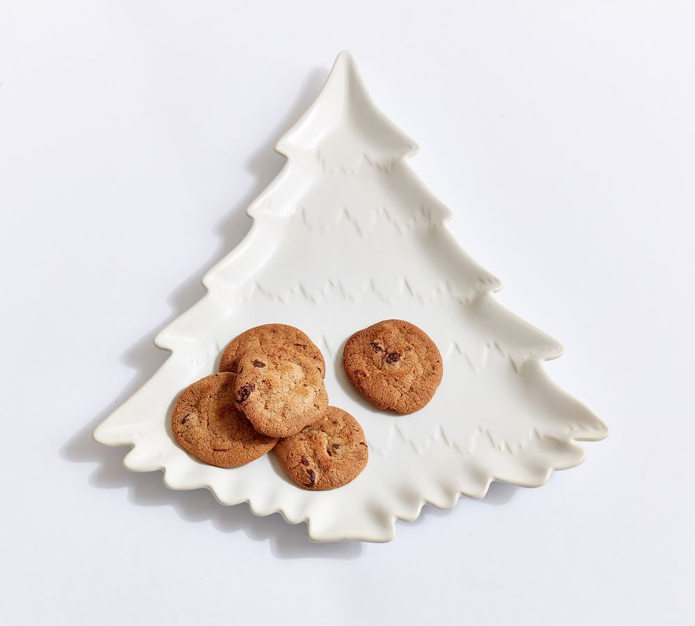 Holiday Tree Stoneware Serving Platter | Pottery Barn (US)