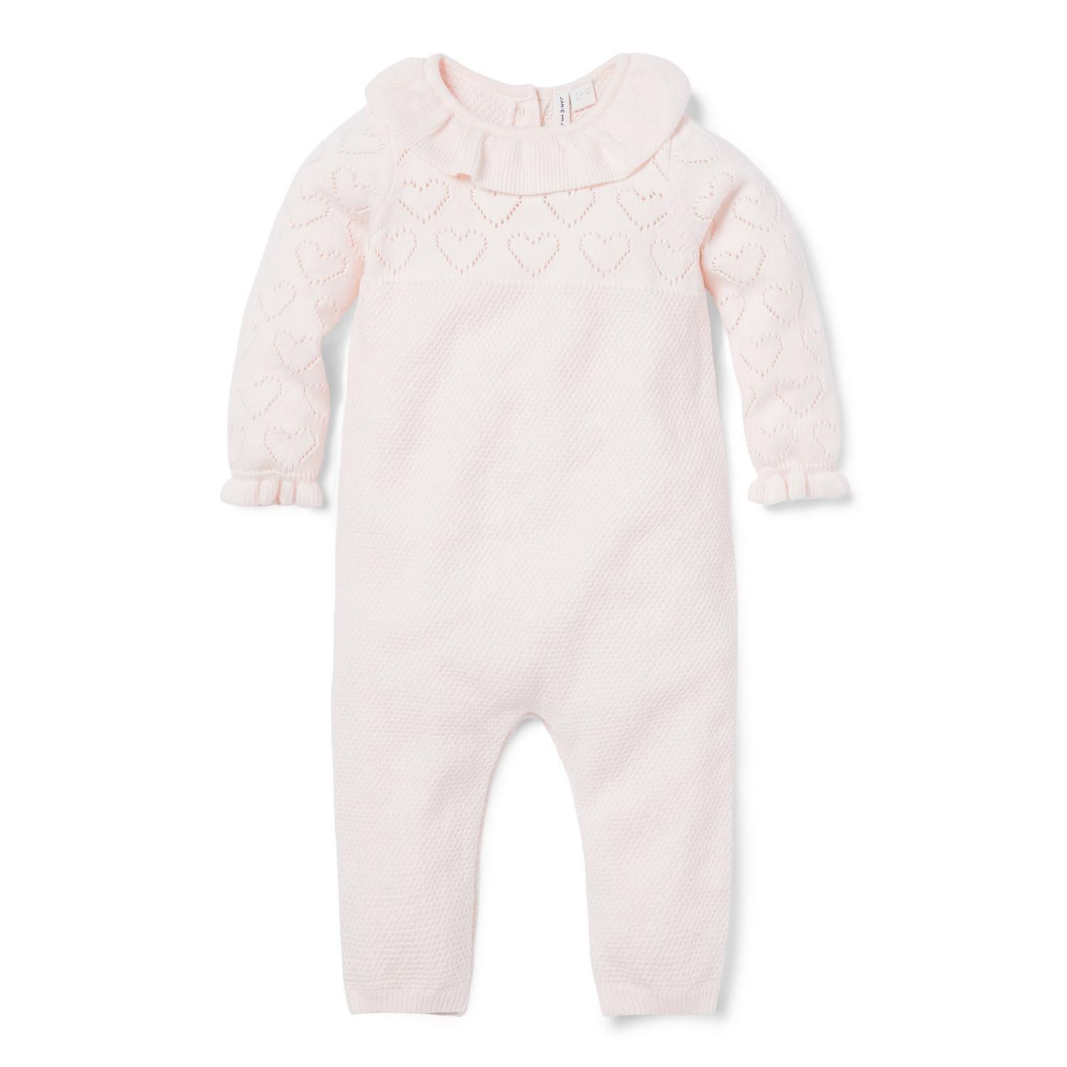 Baby Pointelle Heart Sweater One-Piece | Janie and Jack