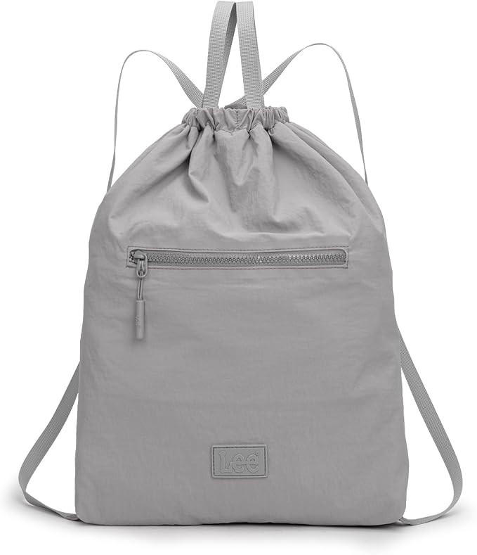 Lee Drawstring Backpack Bag Lightweight Small Gym Swim Beach Bag Water Resistant Sports Sackpack ... | Amazon (US)