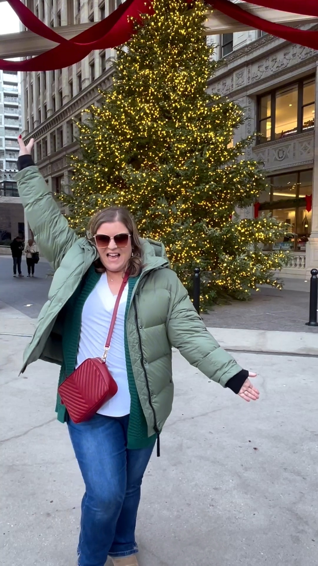 Chicago celebrates the holidays in such a spectacular way! ✨🎄 #ad

I always look forward to seeing my bestie during one of the most festive weekends of the year! 💜 We had a great time shopping, exploring and seeing all of the holiday decor!

My Quince outfit picks kept me warm and cozy during our trip! 🎉

✨ I picked the Responsible Down Puffer Jacket in Sea Spray Green
✨ Mongolian Cashmere Boatneck Sweater in Forest Floor Green
✨ Italian Leather Quilted Crossbody in Burgundy

And they were the perfect festive picks to see all of the holiday decor the Magnificent Mile had to offer! 🤗

Check out stories for a special offer just for Being Mommy with Style readers!

Save 10% off your order of non-discounted items with code INFG-25BEINGMOMMYWITHSTYLE10

Offer valid for new customers only.

Great time to grab gifts or a little something for yourself! 😉🎁

#LTKMidsize #LTKTravel #LTKHoliday