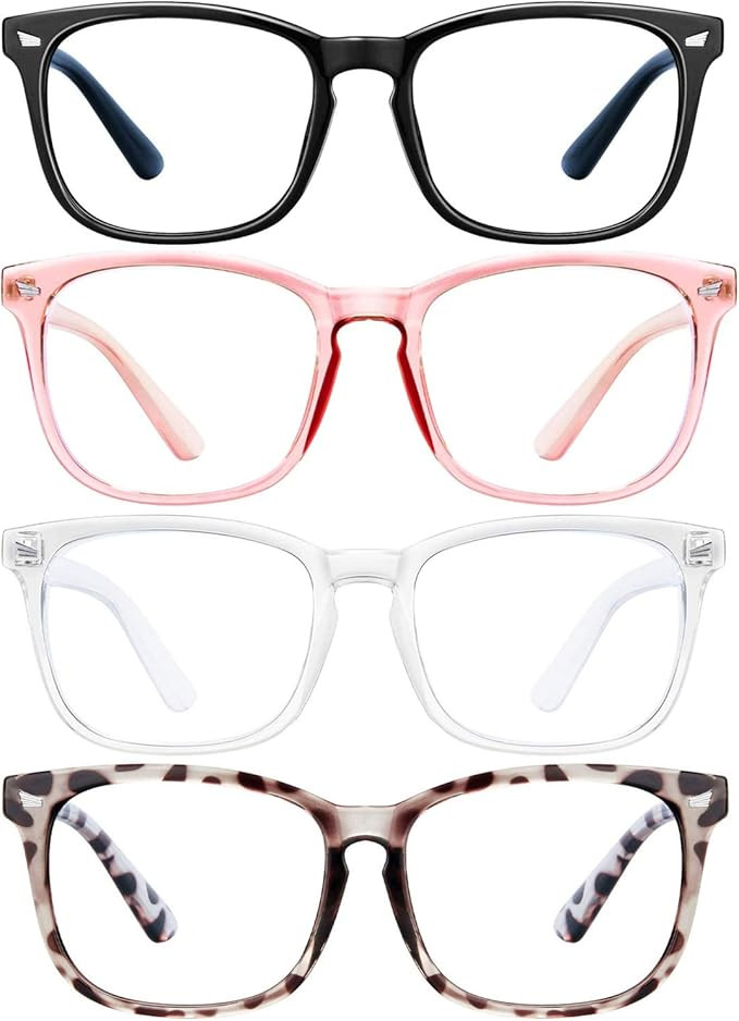 ENSARJOE Blue Light Blocking Glasses Square Nerd Eyeglasses Frame Anti Blue Ray Computer Game Gla... | Amazon (US)