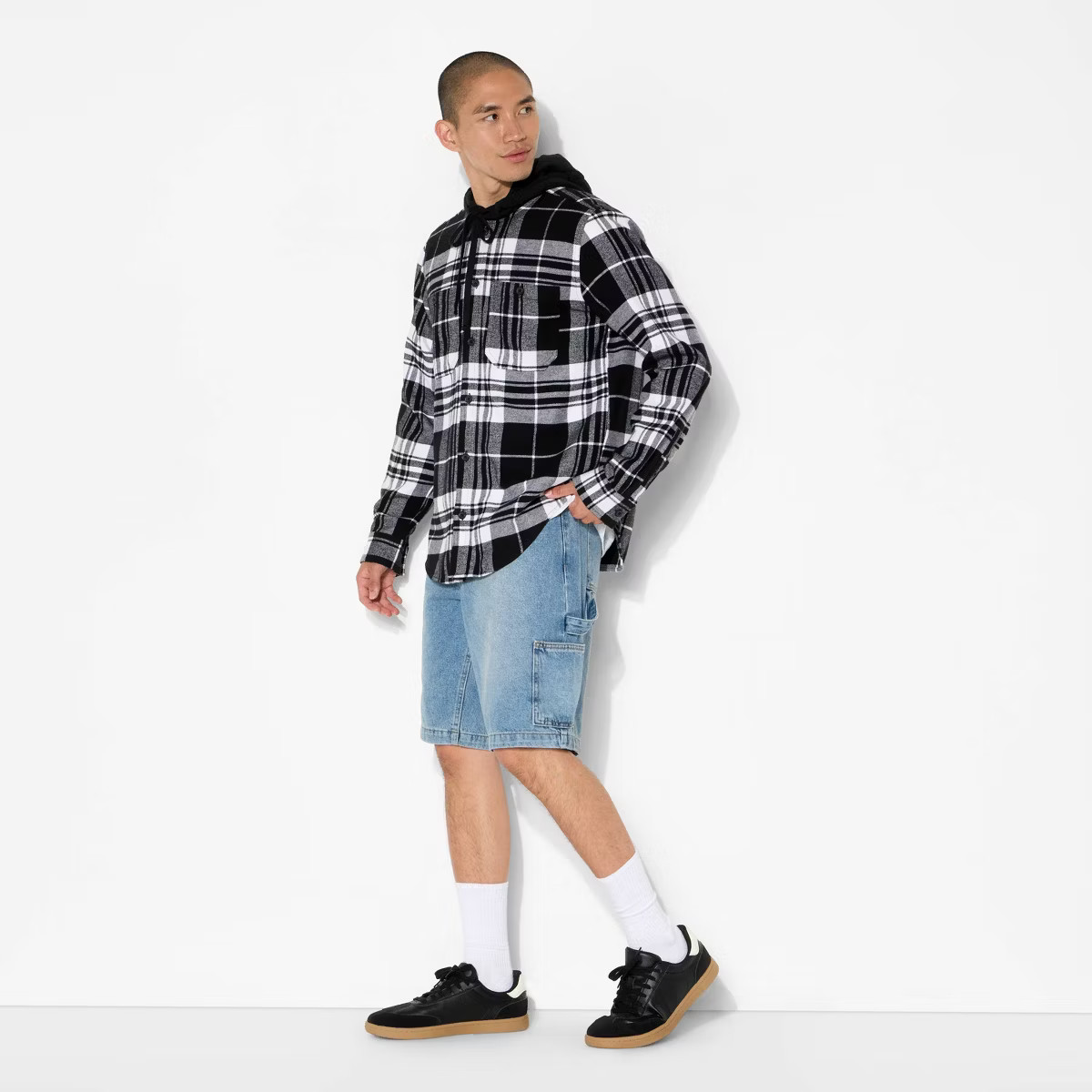 Men's Long Sleeve Hooded Flannel Shirt - Original Use™ | Target