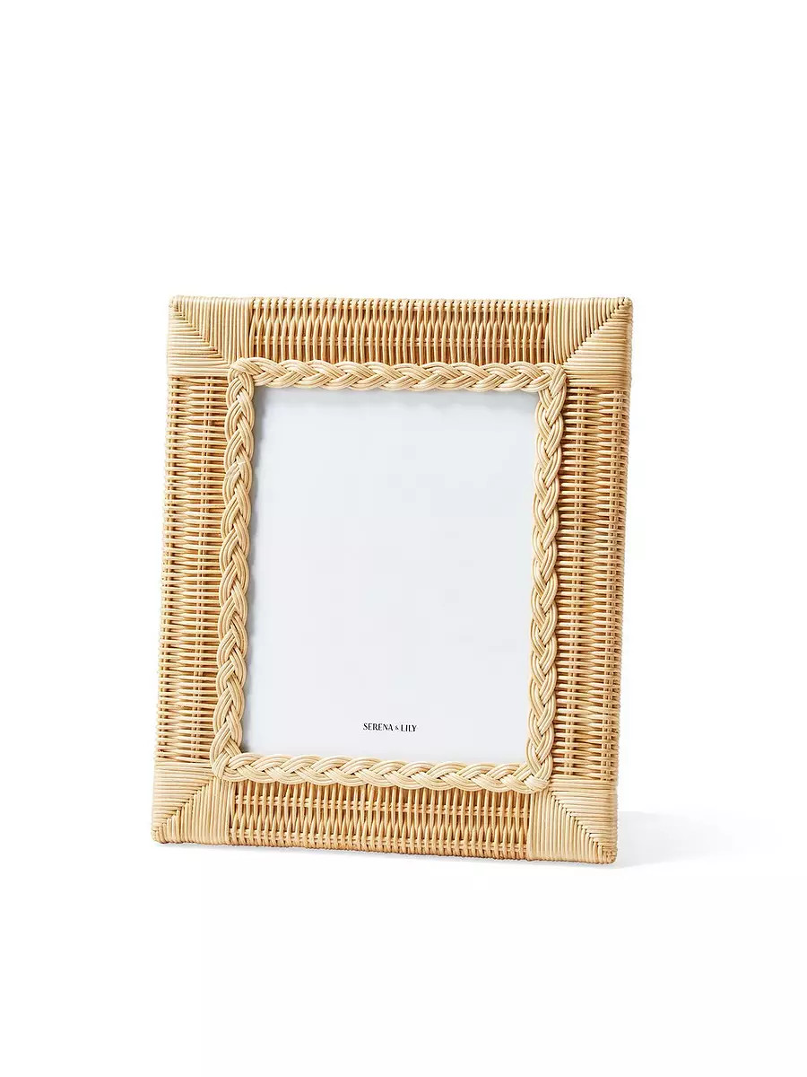 Braided Wicker Frame | Serena and Lily