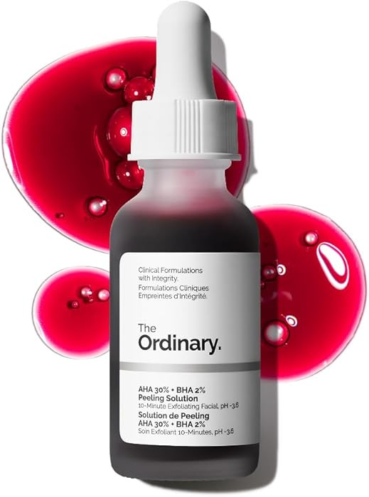 The Ordinary AHA 30% + BHA 2% Peeling Solution, Advanced Exfoliating Peel for Brighter Skin | Amazon (US)