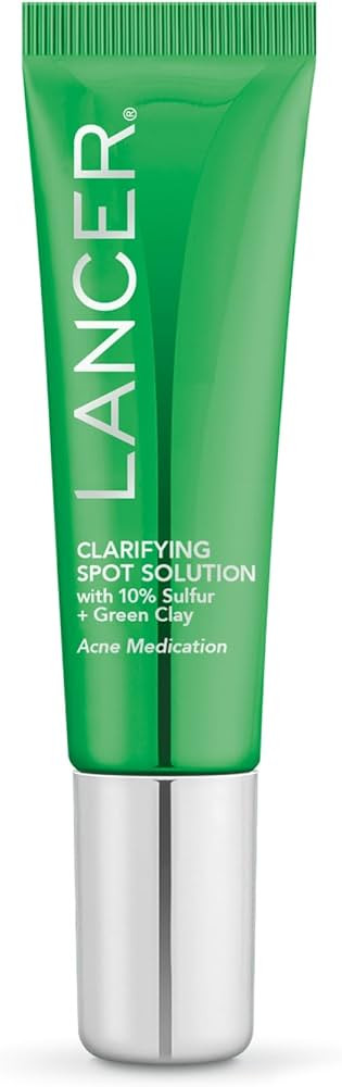 Lancer Skincare Clarifying Detox Mask, Green Clay Mask with 10% Sulfur for Oily, Congested, and A... | Amazon (US)