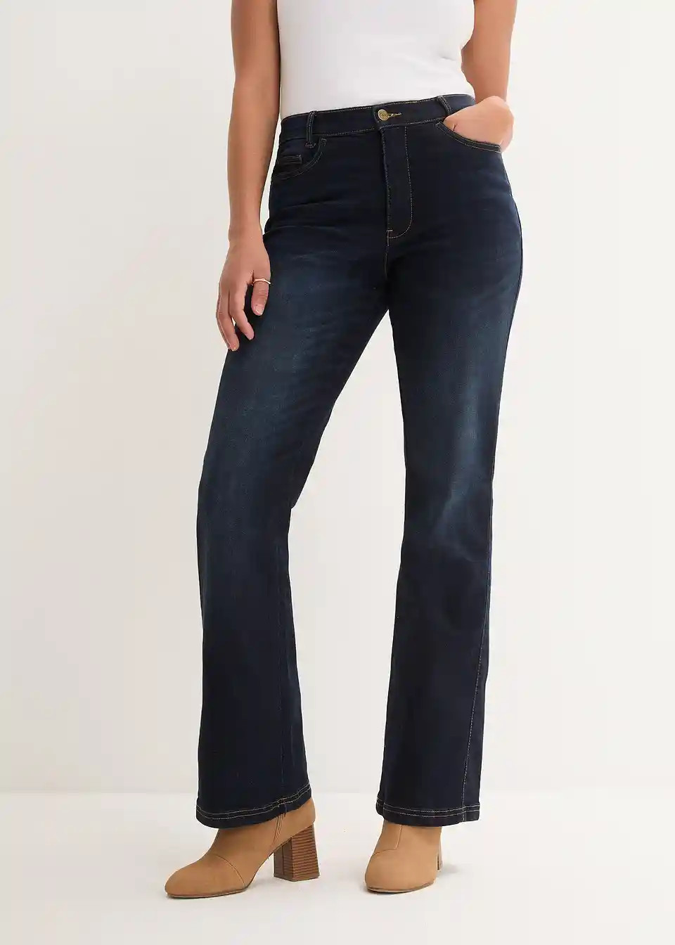Bootcut-Jeans High Waist, Bequembund | Bonprix DE