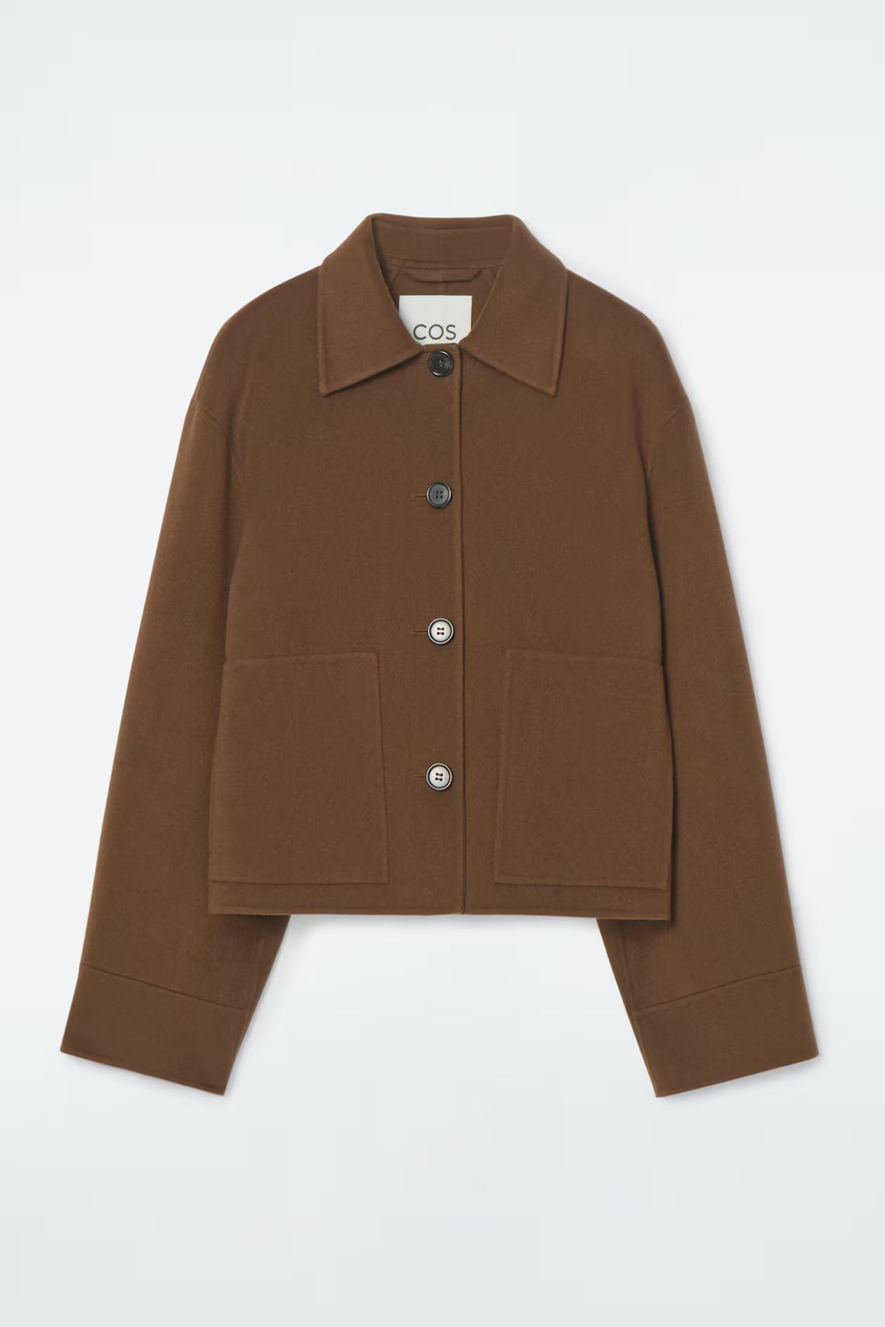 BOXY DOUBLE-FACED WOOL JACKET | H&M (UK, MY, IN, SG, PH, TW, HK)