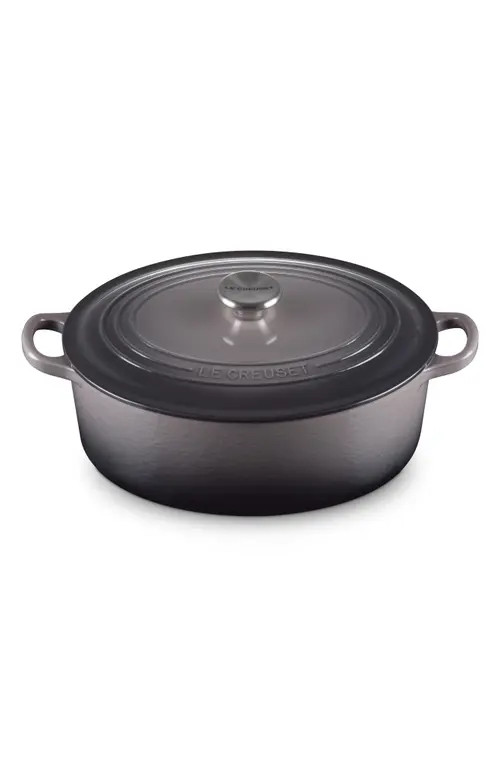 Le Creuset Traditional 4.5-Quart Enamel Cast Iron Oval Dutch Oven in Oyster at Nordstrom | Nordstrom