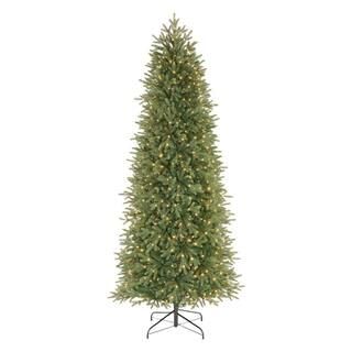 Home Accents Holiday 7.5 ft Jackson Noble Fir Slim LED Pre-Lit Artificial Christmas Tree with 700... | The Home Depot