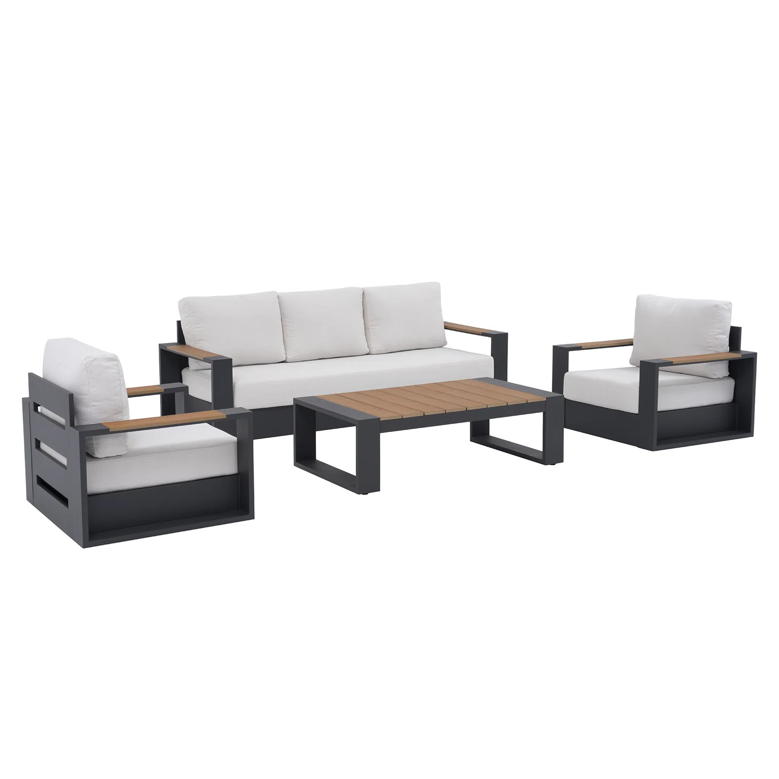 Latitude Run® 5 - Person Outdoor Seating Group With Cushions & Reviews | Wayfair | Wayfair North America