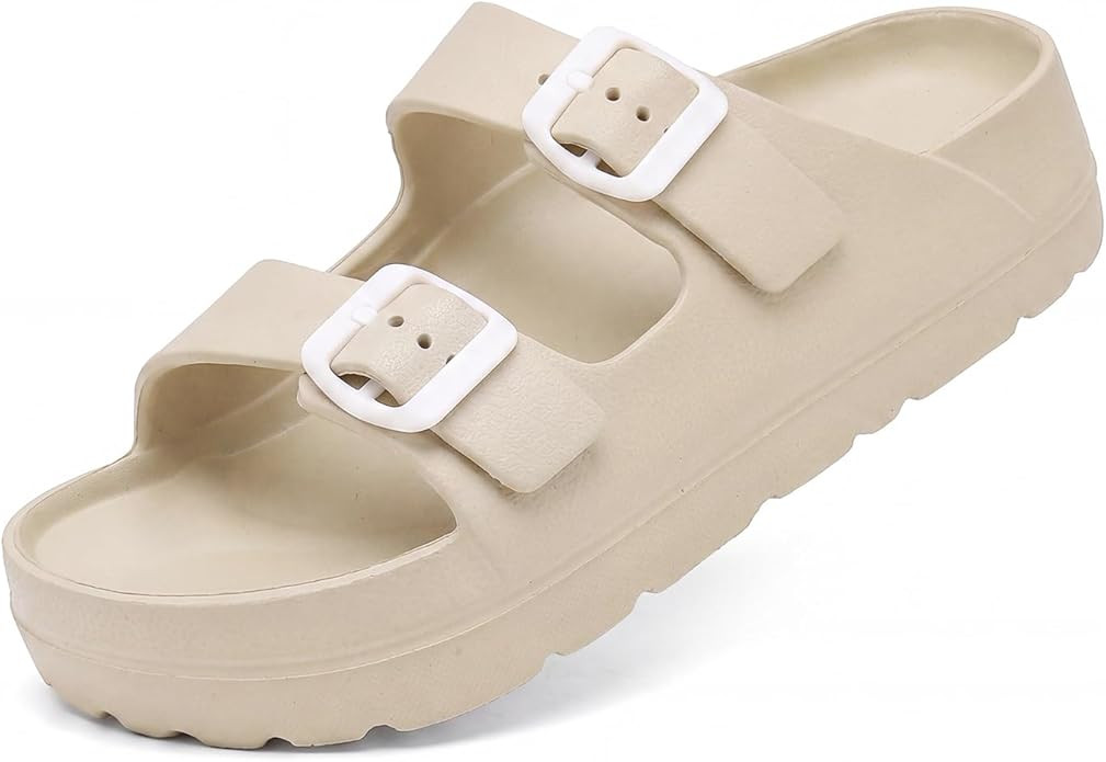 Haifago Women's Platform Sandals with Arch Support, Summer Beach Slides Adjustable Buckle Comfort... | Amazon (US)