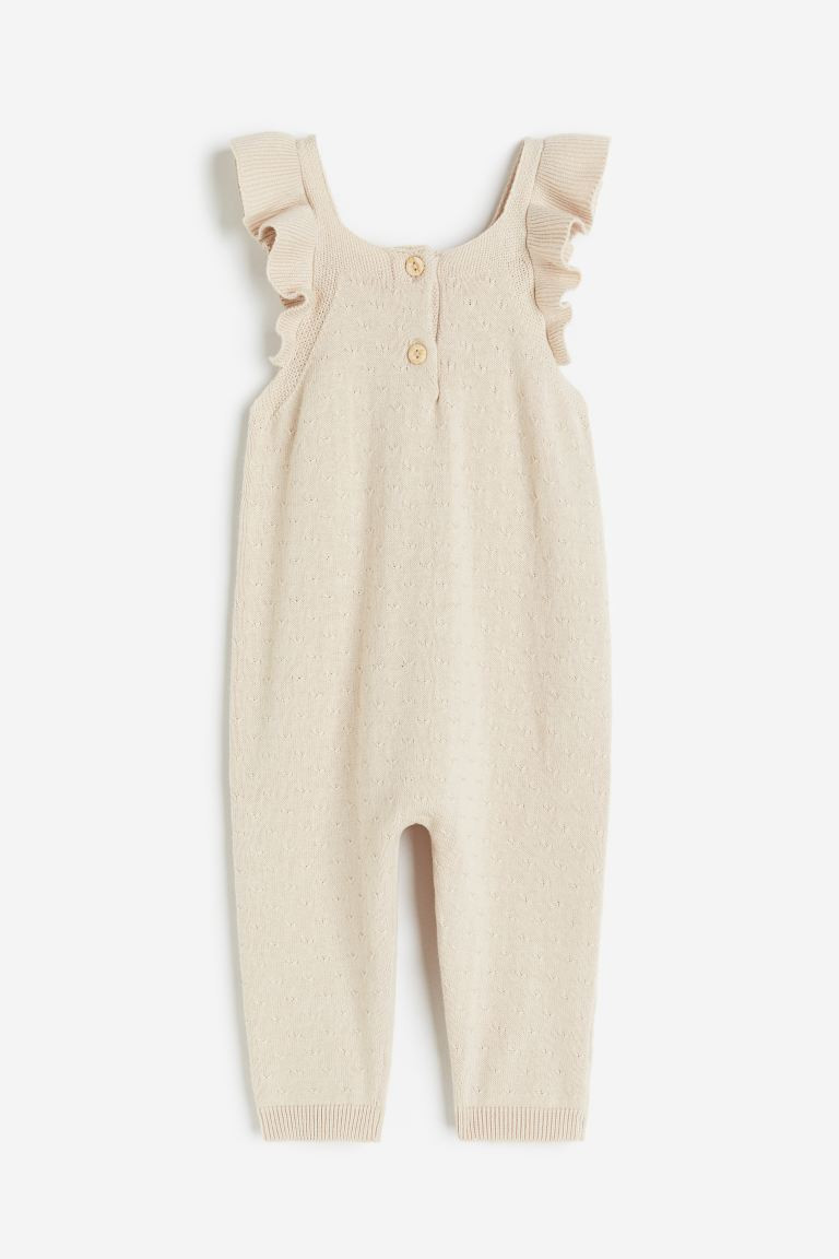 Knit Jumpsuit - Beige - Kids | H&M US | H&M (US + CA)