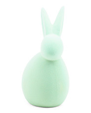 9in Mint Ceramic Flocking Bunny | Marshalls