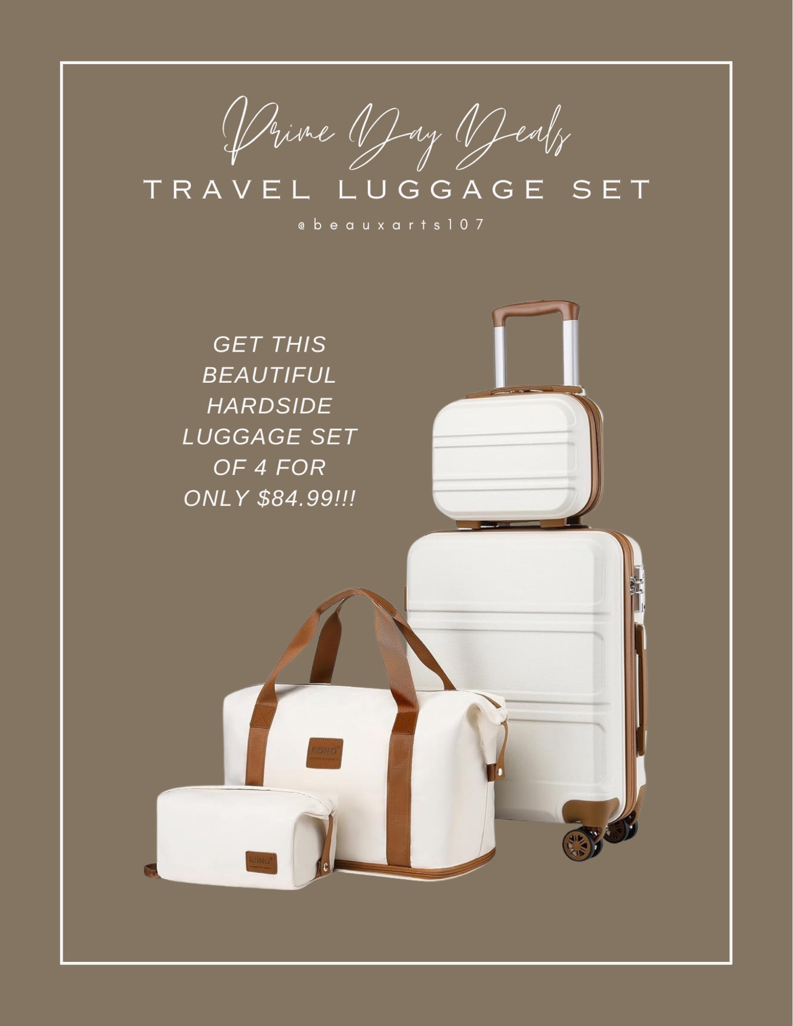 Save on this cute travel luggage deal! 

#LTKFindsUnder100 #LTKSaleAlert #LTKTravel