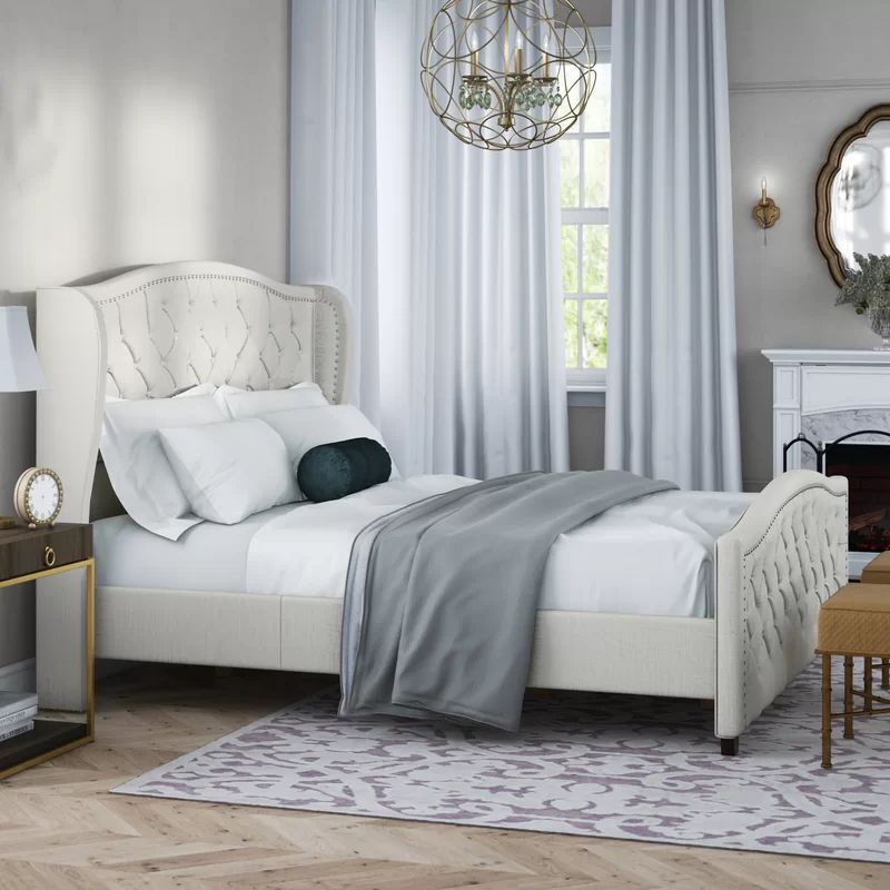 Marlon Tufted Upholstered Low Profile Standard Bed | Wayfair North America