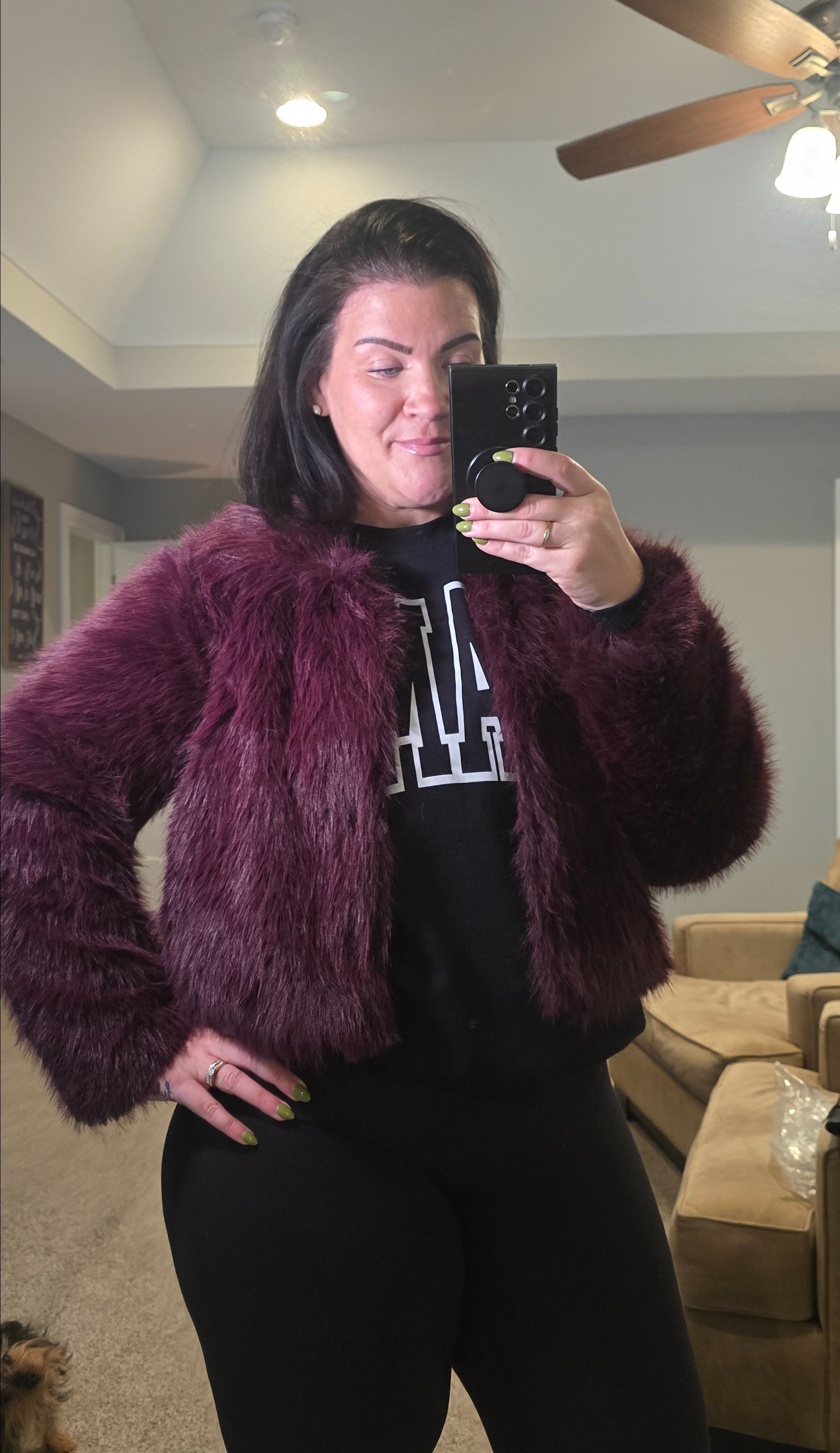 The viral faux fur from Walmart is perfect for fall and holiday events!! True to size/cropped 

#LTKOver40 #LTKMidsize #LTKCyberWeek