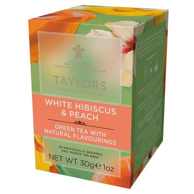 Taylors of Harrogate White Hibiscus & Peach Green Tea - 1oz/20ct | Target