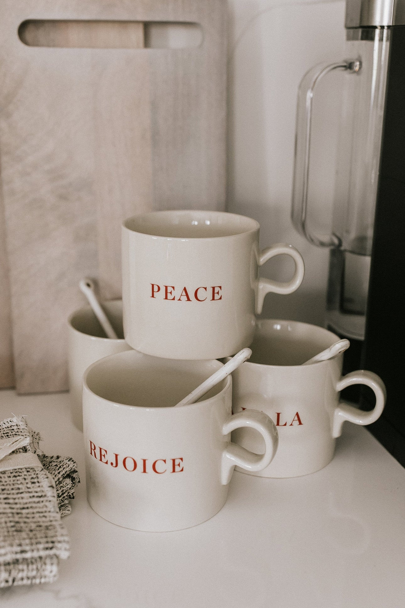 Cup of Cheer Stoneware Mug | THELIFESTYLEDCO