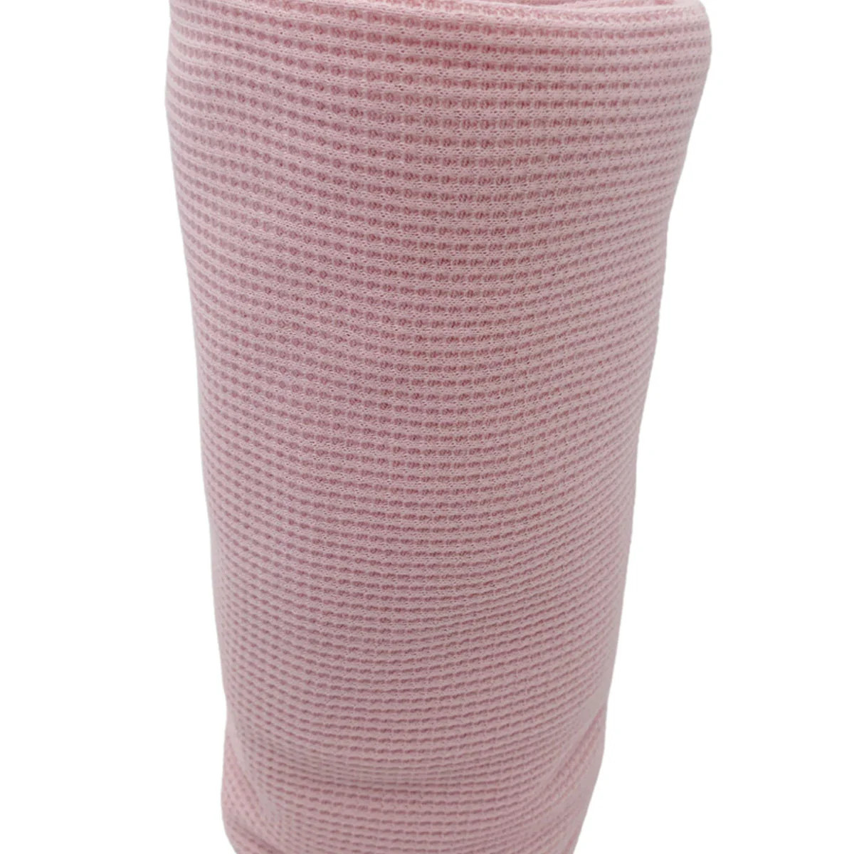 Organic Cotton Waffle Swaddle Blanket, Blush | SpearmintLOVE