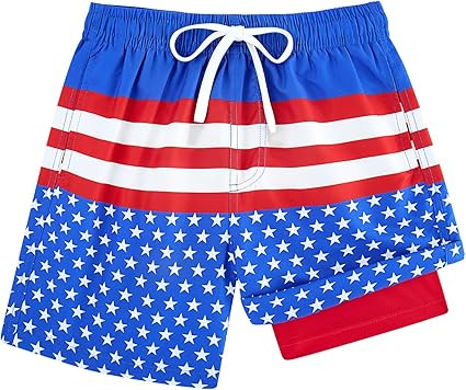 Cozople Boys Swim Trunks with Boxer Brief Liner Compression Swimwear Quick Dry Swim Shorts Bathin... | Amazon (US)