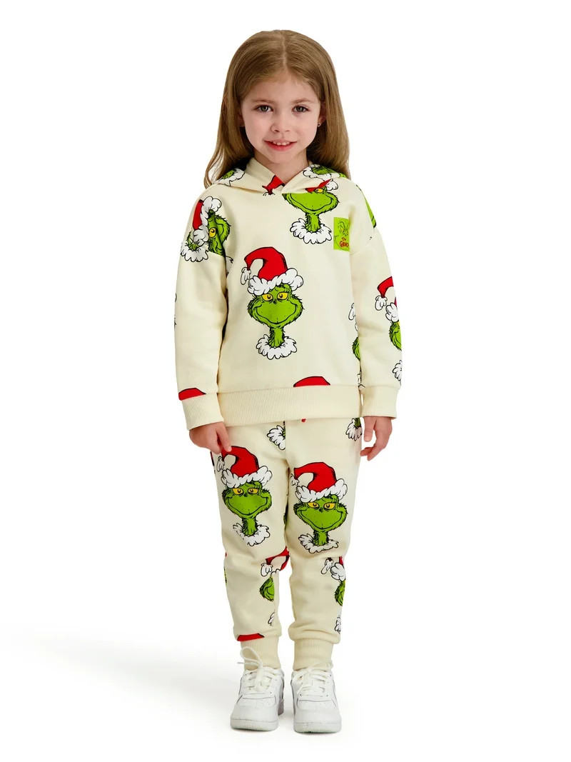 Dr. Seuss The Grinch Toddler Printed Sweatshirt and Jogger Set, Sizes 2T-5T | Walmart (US)