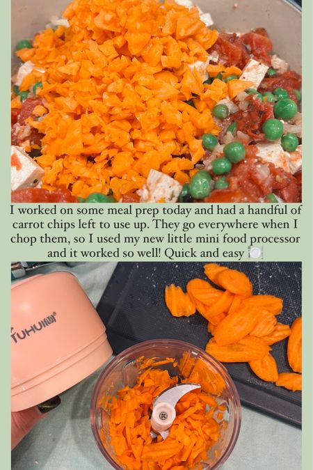 I worked on some meal prep today and had a handful of carrot chips left to use up. They go everywhere when I chop them, so I used my new little mini food processor and it worked so well! Quick and easy 🍽️

#LTKfamily #LTKhome #LTKfindsunder50