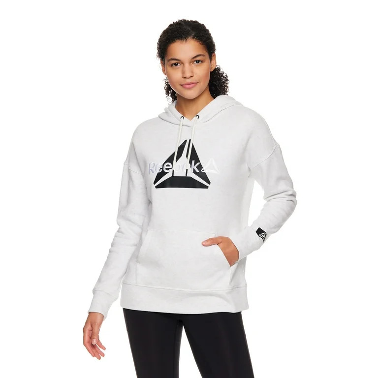 Reebok Women's Fleece Warm-Up Hoodie, Sizes XS-XXXL | Walmart (US)