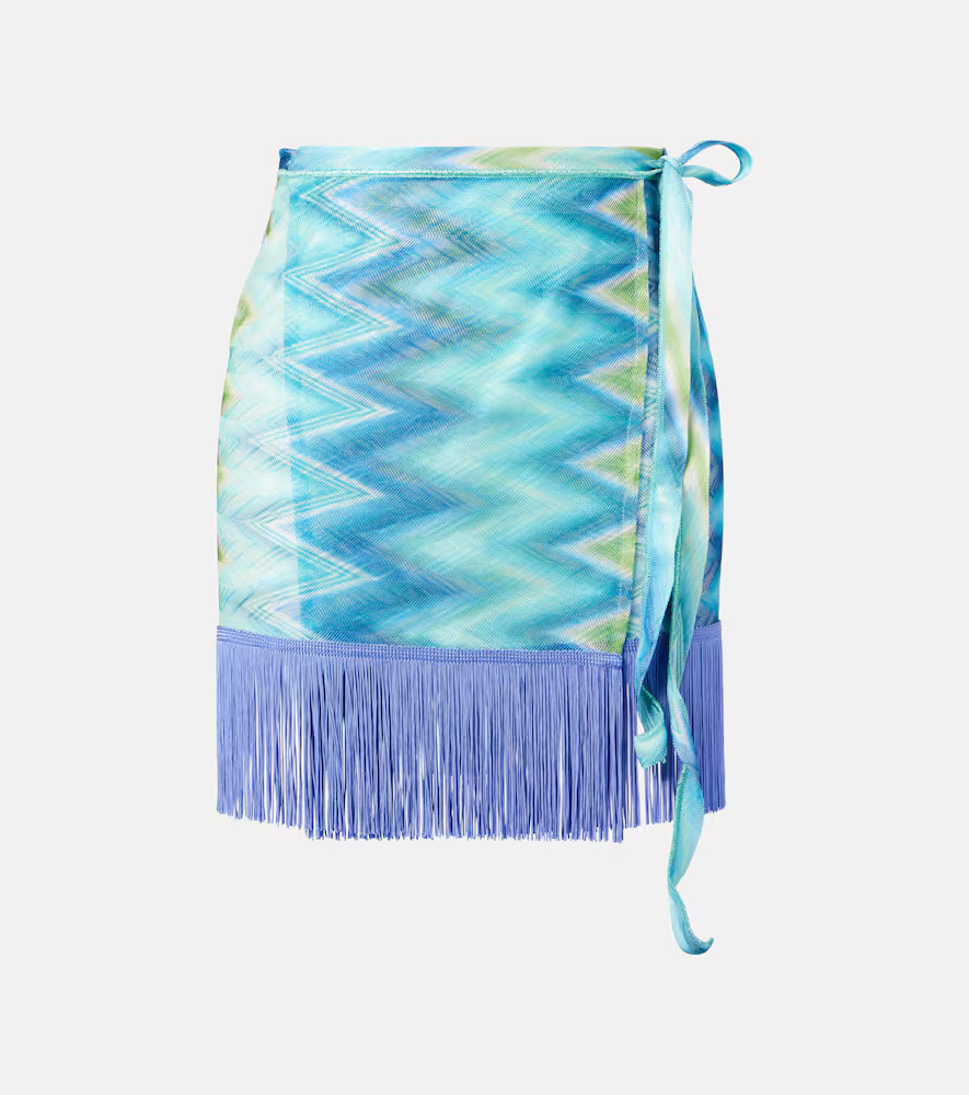 Missoni Zig Zag fringed wrap skirt | Mytheresa (INTL)