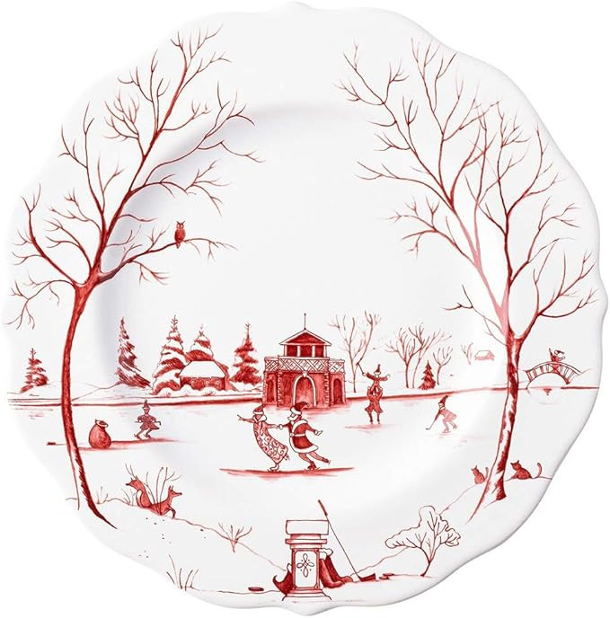 Juliska Country Estate Winter Frolic Dessert/Salad Plate - Ruby | Amazon (US)