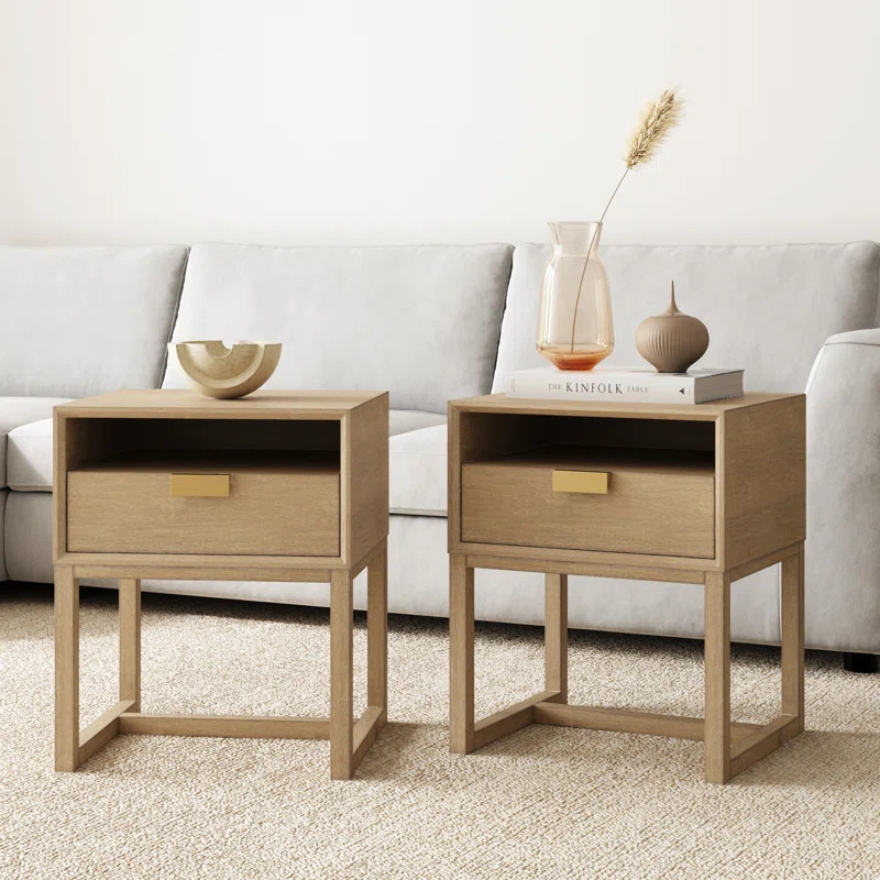 2-Piece Solid Wood Nightstand Set | Wayfair North America