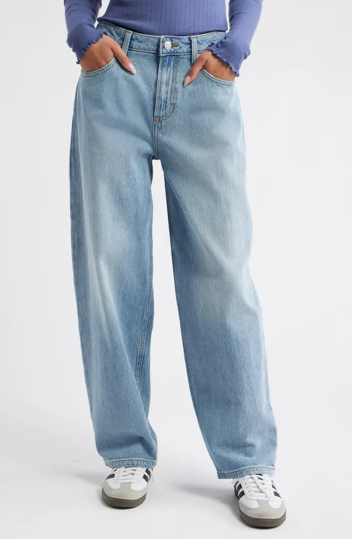Mid Rise Baggy Barrel Jeans | Nordstrom