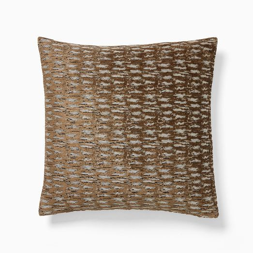 Abstract Linear Chenille Pillow Cover | West Elm (US)