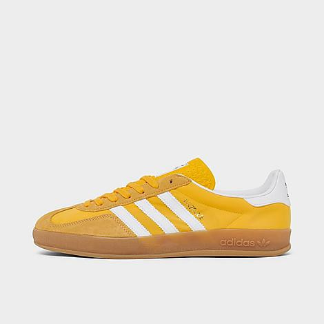adidas Men's Originals Gazelle Indoor Casual Shoes in Crew Yellow/White/Almost Yellow Size: 11.5 | Finish Line (US)