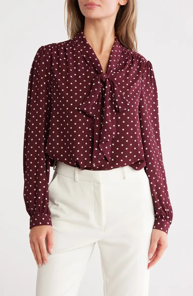 Tie Neck Georgette Top | Nordstrom Rack
