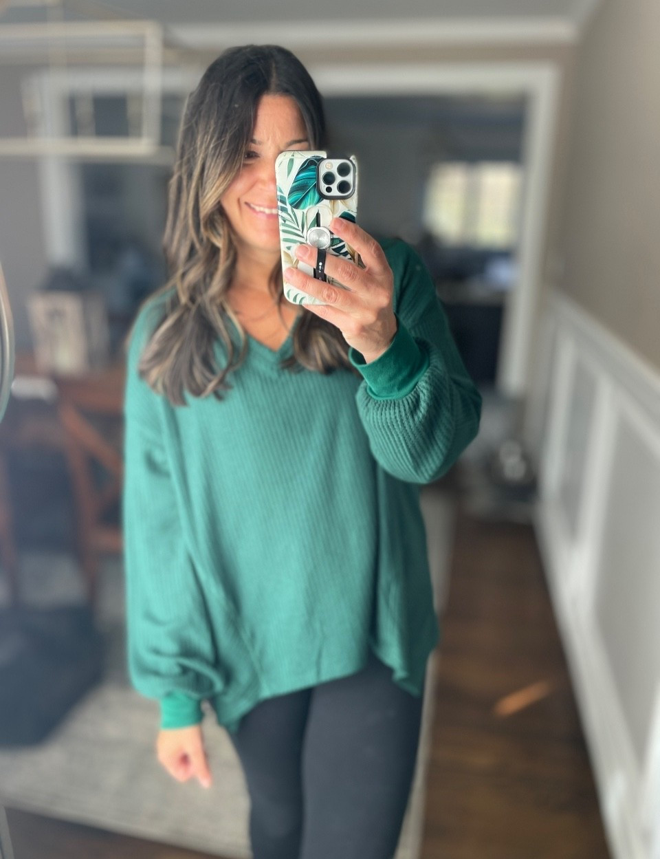 Relaxed Waffle top and leggings. 

#LTKOver40