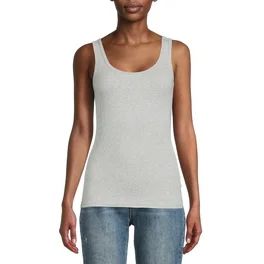 Time and Tru Women's Ribbed Tank Top | Walmart (US)