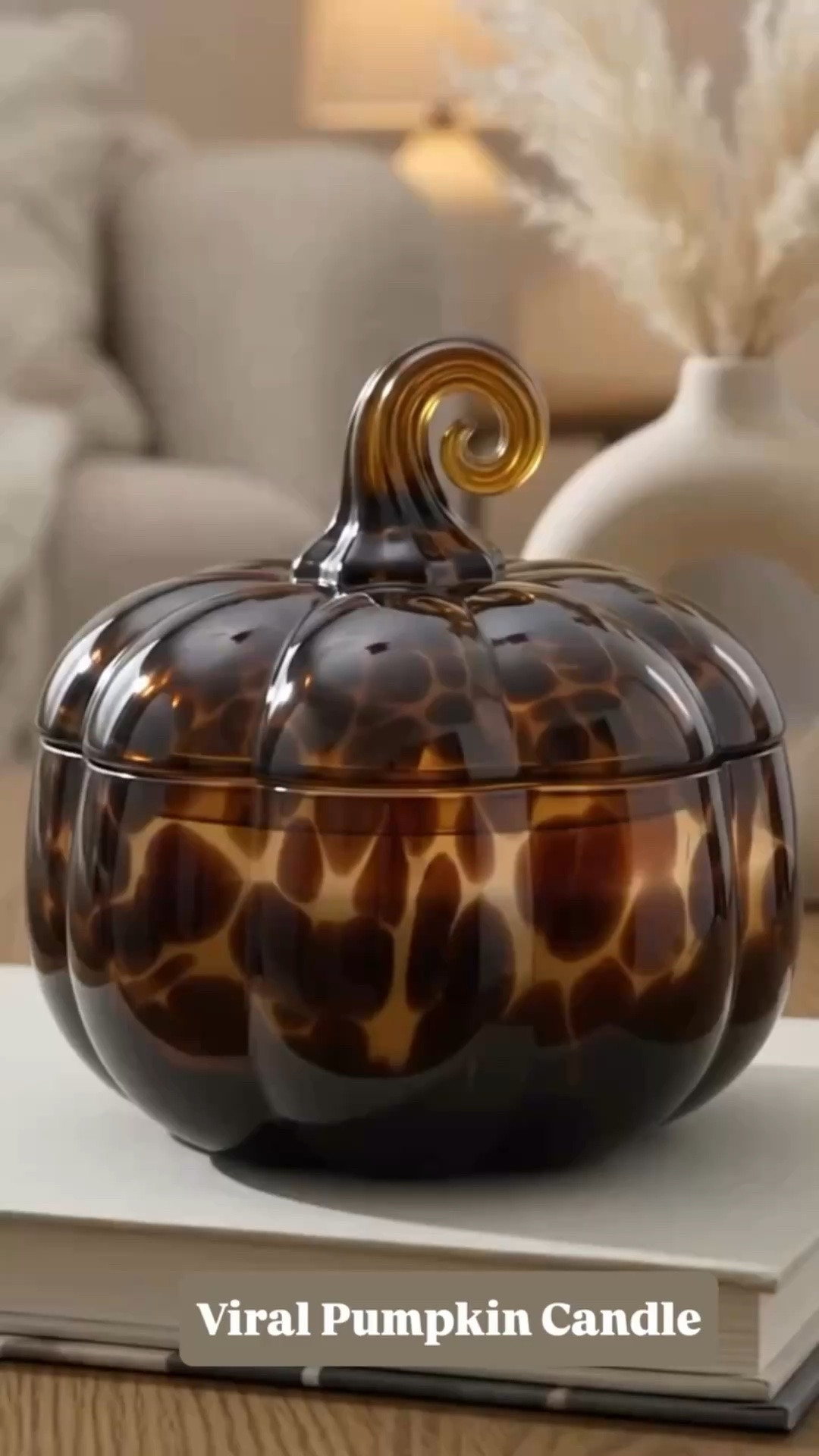 You know how much I love a good candle, and this tortoise-shell glass pumpkin is just perfect for the upcoming fall season. 

Once you take the top off and light it up, the whole space instantly feels warm and cozy.

#pumpkincandle #cozyhomedecor #falldecoratingideas 

(I may earn a small commission if you buy through my link.)

#LTKselfcare #LTKSeasonal #LTKHome