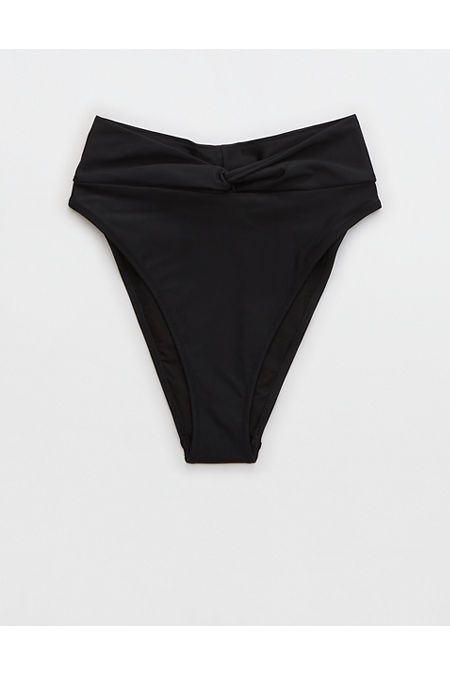 Aerie Twist High Cut Cheeky Bikini Bottom | American Eagle Outfitters (US & CA)