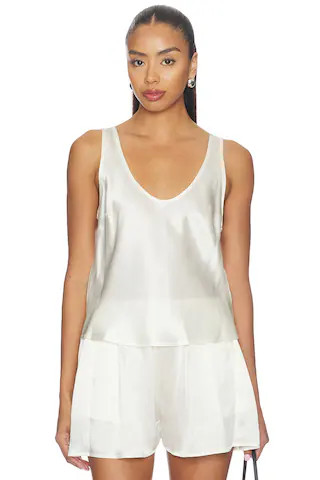 Silk Satin U Tank
                    
                    Enza Costa | Revolve Clothing (Global)