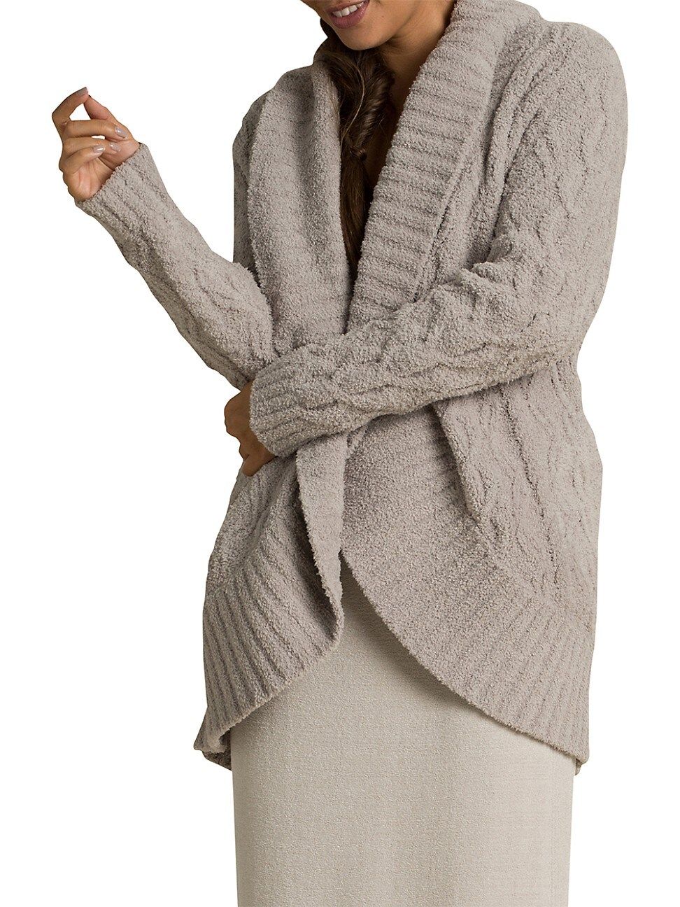 Barefoot Dreams Cozychic Cable Cardigan | Saks Fifth Avenue