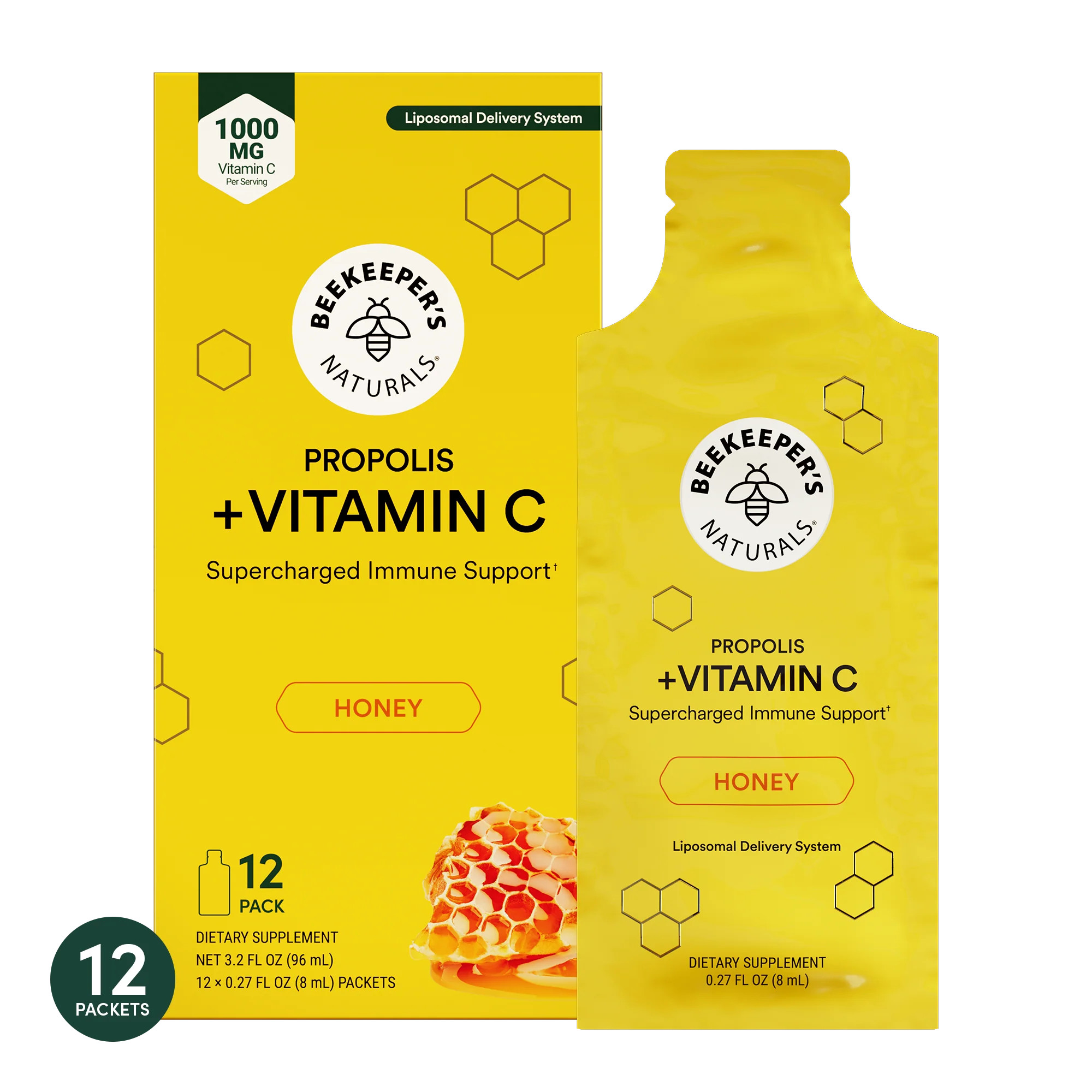 Propolis + Vitamin C Liposomal | Beekeepers Natural's