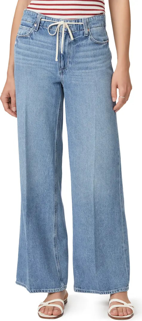 Zoey Tie Waist Wide Leg Jeans | Nordstrom