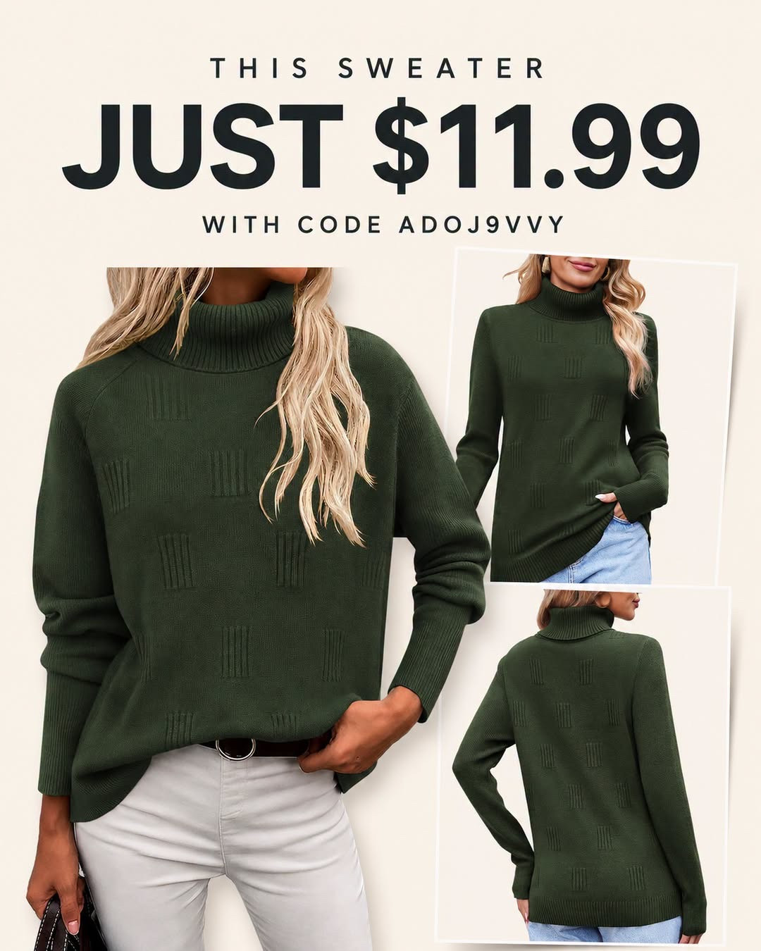 Amazon turtleneck sweater on sale

Women’s sweaters
Cozy knitwear
Fall sweater styles
Oversized knit tops
Casual crewneck knits
Chic cardigan styles
Lightweight layering sweaters
Cable knit tops
Classic pullover styles
Trendy autumn knitwear

#LTKootd #LTKSeasonal #LTKSaleAlert