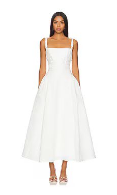 Rachel Gilbert Sophy Strap Dress in Ivory from Revolve.com | Revolve Clothing (Global)