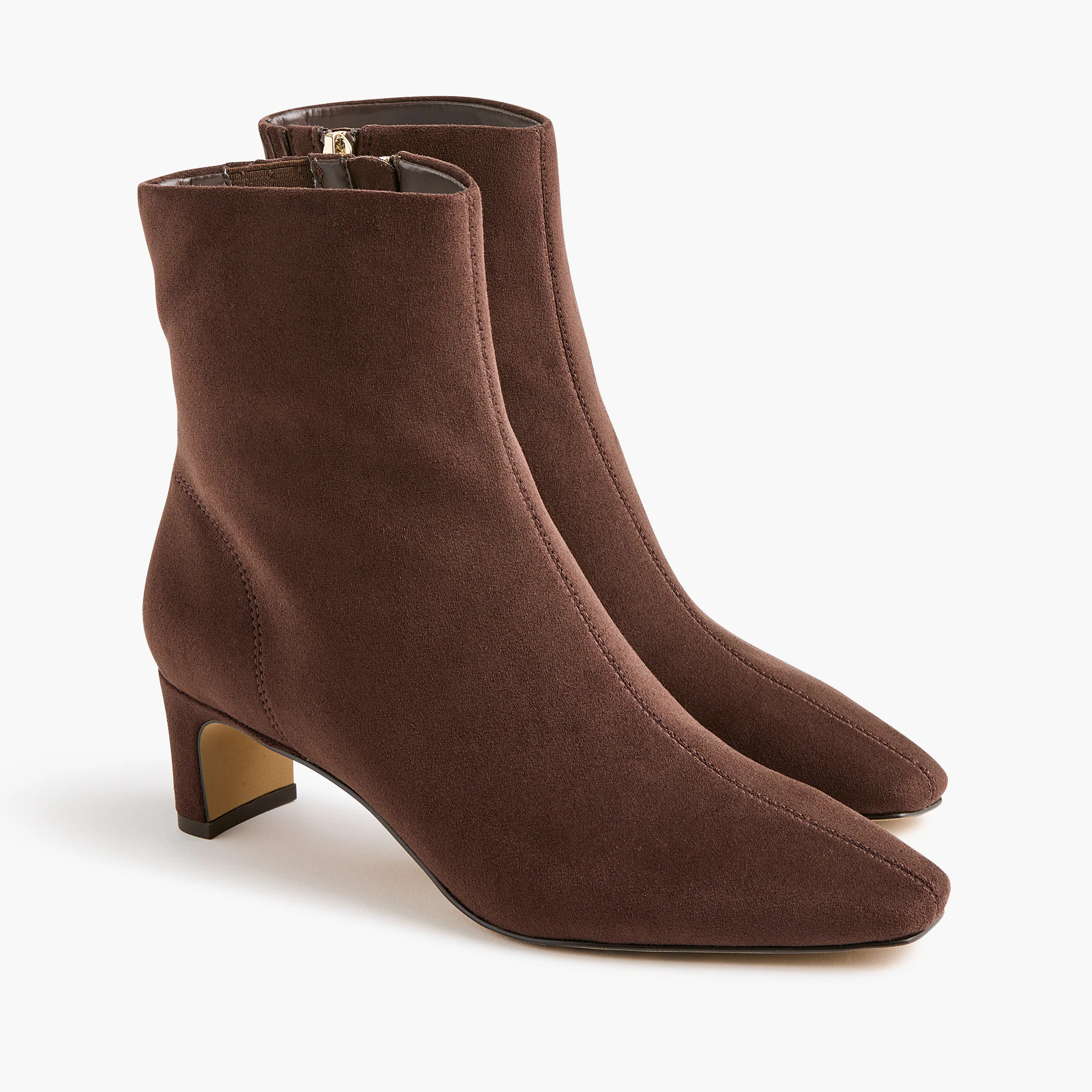 Sueded snip-toe booties | J.Crew Factory