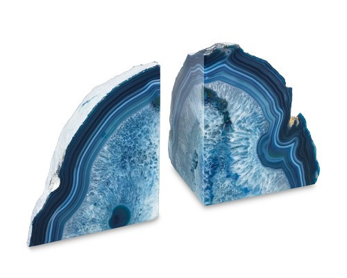 Agate Bookends, Set of 2, Blue | Williams-Sonoma