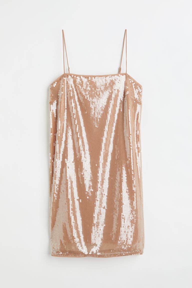 Sequin-embellished Slip Dress | H&M (US + CA)