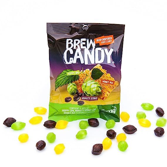 BREW CANDY | Hoppy IPA + Roasty Stout + Honey Ale | Great Craft Beer Gift for Beer Drinkers and C... | Amazon (US)